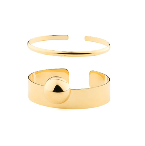 Satellite Orbit Golden Duo Bangle